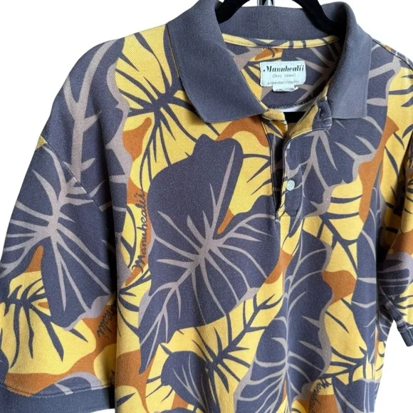 Vintage Manuhealii knit polo shirt size Large - Picture 3 of 8